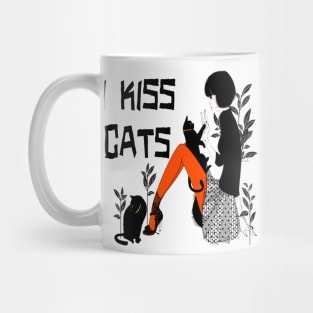 I Kiss Cats Mug